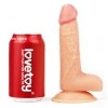 Realistyczne dildo z uprzężą strap-on 18 cm