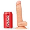 Realistyczne dildo z uprzężą strap-on 19 cm