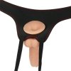 Wibrujące dildo z uprzężą strap-on  21,5 cm