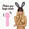 Uroczy masażer króliczek z nakładkami FeelzToys Mister Bunny róż