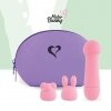 Uroczy masażer króliczek z nakładkami FeelzToys Mister Bunny róż