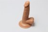 Realistyczne dildo z jądrami przyssawka 17 cm
