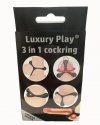 Pierścień erekcyjny Ring 3in1 cockring black