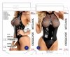 Seksowne wetlook body jak latex one size