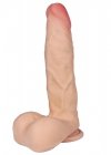 Realistyczne dildo z jądrami przyssawka 20 cm