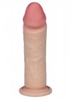 Realistyczne zakrzywione dildo z przyssawką 18 cm