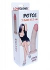Realistyczne zakrzywione dildo z przyssawką 18 cm
