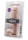 Realistyczne wibrujące dildo na przyssawce z pilotem 25,5 cm