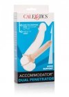 Strap-on nakładka na penisa cieliste dildo analne z dwoma pierścieniami