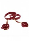 Wrist to thigh cuff set red