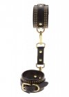 Kajdanki na kostki Studded Ankle Cuffs Set Black