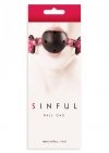 Knebel kulka oddychająca do ust Sinful Ball Gag 
