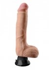 Realistyczne dildo wibrujące na przyssawce żylaste 23 cm