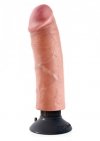 Realistyczne wibrujące dildo z mocną przyssawką 20 cm