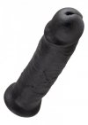 Czarne realistyczne dildo sztuczny penis na przyssawce 25,5 cm