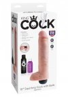 Realistyczne dildo z funkcją wytrysku penis z jądrami 25,5 cm