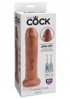 Realistyczne dildo z ruchomym napletkiem jak skóra penis 17,8 cm