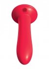 Strap-on dla początkujących czerwone gładkie dildo sztuczny penis 13 cm