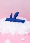 Nakładka na siedzisko podwójne dildo Cowgirl Unicorn Two-Nicorn niebieskie