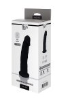 Czarne żylaste dildo penis na przyssawce 15 cm