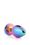 Mały klasyczny korek analny zatyczka plug multicolor z kryształem