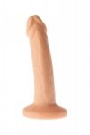 Realistyczne zakrzywione dildo na przyssawce 18 cm