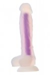 Radiant dildo świecące w ciemności średni rozmiar niebieskie
