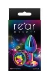 Mały klasyczny korek analny wtyczka multicolor z kolorowym diamentem