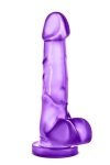 Twardy żelowy penis dildo na przyssawce 18 cm