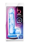 Twardy żelowy penis dildo na przyssawce 18 cm