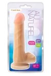 Realistyczne dildo na przyssawce z jądrami 17 cm