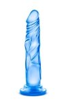 Penis dildo bez jajek na przyssawce żelowe 17 cm