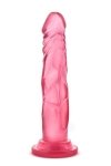 Penis dildo bez jajek  na przyssawce żelowe 17 cm