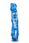 Żelowe realistyczne dildo niebieskie 23 cm