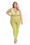 Seksowna bielizna erotyczna biustonosz + leginsy plus size