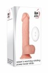 Podgrzewany naturalny wibrator z jądrami 19 cm