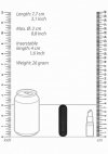 10 speed rechargeable bullet - black