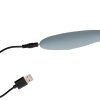 Ultra soft silicone g-spot vibrator - basalt grey