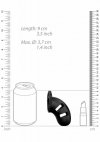 Silikonowa klatka na penisa sado-maso 8,9 cm