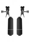 Vibrating nipple clamps - black