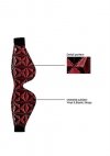 Luxury eye mask - burgundy