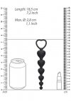 Sonda analna łańcuszek stymulator anusa serca 14,3 cm