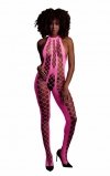 Bodystocking with Halterneck - pink - XS/XL