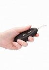 Vibrating realistic cock - 8 - with scrotum - black