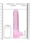 Realistyczny penis na przyssawce dildo różowe 23 cm