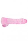 Realistyczny penis na przyssawce dildo różowe 23 cm
