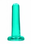 GŁADKIE DILDO KOREK ANALNY NA PRZYSSAWCE ZIELONY 13 CM