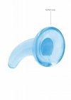 Dildo analne korek na przyssawce zielony niebieski 12 cm