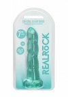 Dildo analne z wypustkami na przyssawce zielone 17,8 cm