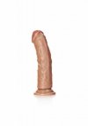Krzywy penis dildo na mocnej przyssawce 15 cm